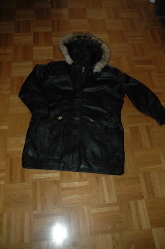 Damen lederjacke mit kaputze - damen,