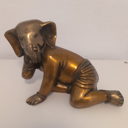 Ganesha indische bronzefigur - ,