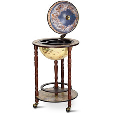 Massivholz Weltkugel Mini