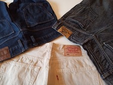 3 Jeans,  Levis 501,   W 33 / L 32   u.a.  in beige, grau und dark blue