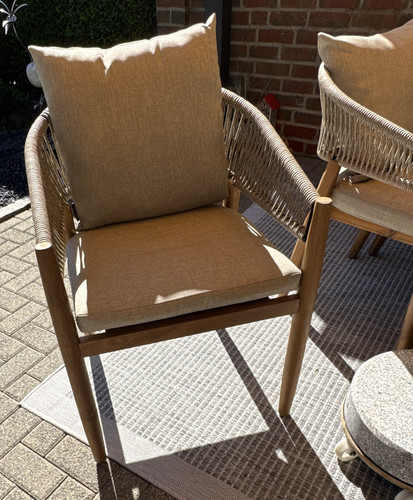 Gartenstuhl seilgeflecht mit - seilgeflecht,