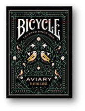 Bicycle aviary playing cards - aviary,