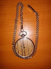 LAiMER Taschenuhr Zebrano Holz