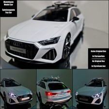 Modellauto 1:18 - Audi RS6 Avant - mit Licht- & Soundfunktion - weißer Lack