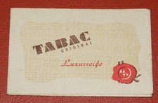 Alte original Werbung TABAC Luxusseife Beipackzettel um 1955 
