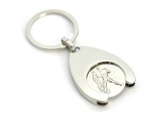 Sternzeichen Wassermann Schlüsselanhänger Einkaufs Chip Einkaufswagen Euroersatz