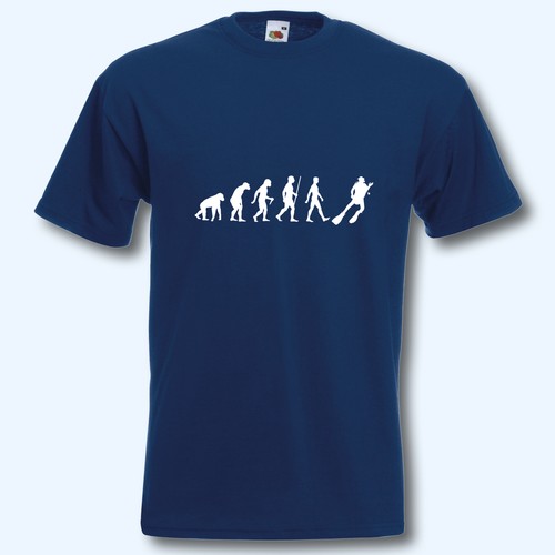 Shirt evolution taucher - evolution,