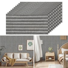 10xSelbstklebende Tapete Holzoptik Tapete Wandsticker Wandpaneele 30x60cm,2.2MM