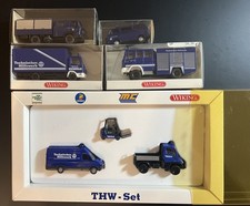Wiking THW Set + 3 LKW + Transporter; VW, Mercedes, Iveco, Magirus, Still; 7Stk