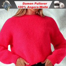 Rundhals Damen Pullover 100%
