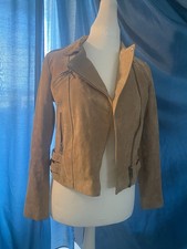 Wildlederjacke Damen von MNG Biker, M, Camel braun, Neuwertig Nie getragen