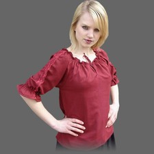Mittelalter Bluse - 4 Farben - 9 Größen - Bluse Damen Frauen Mittelalterbluse