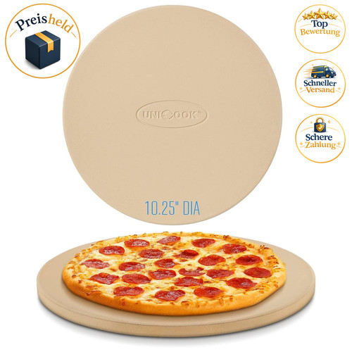 Pizzastein rund 26cm - rund,
