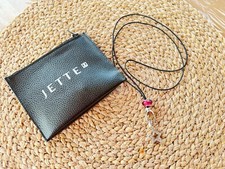 Jette Joop Kette schwarzes Satinband für Charms, mit Stern-Charm-Anhänger, Top!
