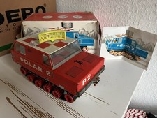 Polar 2 Raupe Spielzeug DDR MSB Kettenfahrzeug Blechspielzeug Kettenraupe
