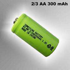 2/3AA 300mAh 1,2V Ni-MH/NiMH Wiederaufladbar (Mini 29 x 14 mm) Ersatzakku Solar