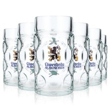 6x Löwenbräu Bierglas 1l