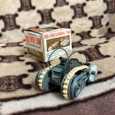 Miniaturauto, Oldtimer, , Spielzeug, Panzer, MECHANISCHER ÜBERROLLPANZER mit ...