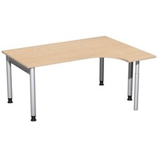 Eckschreibtisch rechts, 4-Fuß