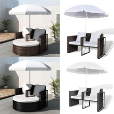 Sonnenliege poly rattan - sonnenliege,