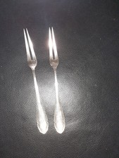 Fleisch -Aufschnittgabel 80-er Silberauflage