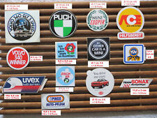 13 Vintage Aufkleber: Pouch, MINI, Volvo, Audi, Sonax, FKÜ, ACE, ab 3 € /Stück