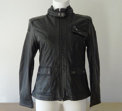Klassische damen lederjacke - klassische,