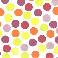 Wachstuch-Tischdecke "Confetti"  weiß mit Punkten in 140cm Breite Meterware PVC