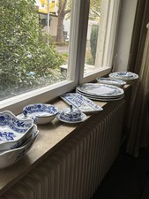 NACHLASS HUTSCHENREUTHER ZWIEBELMUSTER PORZELLAN KONVOLUT BLAU WEISS  27 TLG.