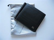 Geldbörse-Edelmarke Brown Bear-Nappaleder,schwarz, Geldscheinklammer, NEU