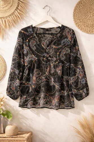 Natura boho bluse - natura, –