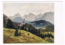 Künstlerkarte THEO ELSINGER, HOHENSCHWANGAU UND NEUSCHWANSTEIN, Verlag Wiechmann