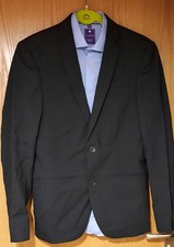 Herrenanzug, Marke RUDOLFS , schwarz+ Hemd 4 Limited, hellblau XS