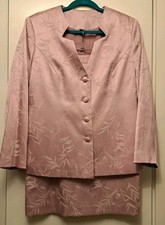 Schöner Damen Anzug mit Rock hell-rosa  Gr. 20