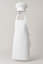 Kochset für Erwachsene – Schürze & Kochmütze – Weiß