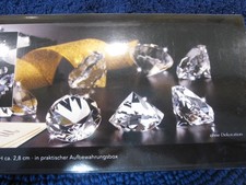 CASA DECO Diamant Tischdeko 10er-Pack Durchm. ca. 4 cm, Höhe ca. 2,8 cm, f. NEU
