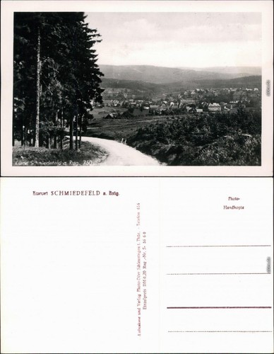 Ansichtskarte schmiedefeld - ansichtskarte,
