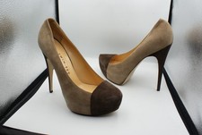 Twin - Set made in Italy Vero Cuoio voll Leder High Heel Plateau Pumps Gr.40
