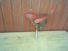 Herren Sattel Kunstleder Rosshaar Fahrrad Oldtimer 1940er Jahre gebraucht