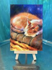 Katze Grußkarte Kunstdruck