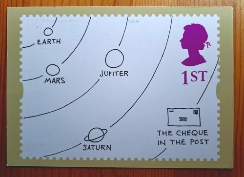 Postkarte planeten erde - erde, mars