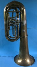 Musik: Tuba Blechblasinstrument Meisterwerkstatt signiert Josef Monke Köln ~1935