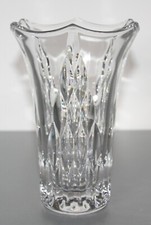 Bleikristallvase mit Schliff -