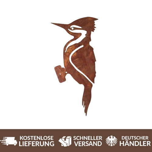Rostiger specht deko - rostiger,