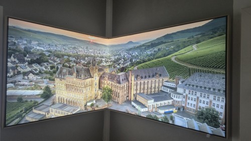 Led wandbild űber - wandbild, eck
