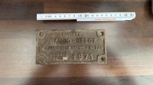 Orginal waggonschild societé - orginal,