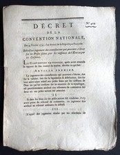 Dekret 1793 Beschlagnahme der