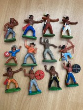 DDR Spielzeug, Konvolut DDR Indianer , Cowboy, 12 Stück