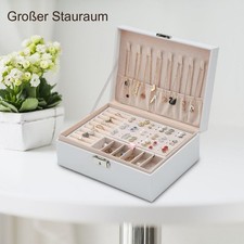 Schmuckkasten Schmuckkoffer LederOptik Schmuckschatulle Schmuckkasten Schmuckbox