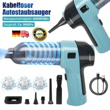 AKKU Handstaubsauger Kabelloser mini Autostaubsauger Nass&Trocken für Auto Büro
